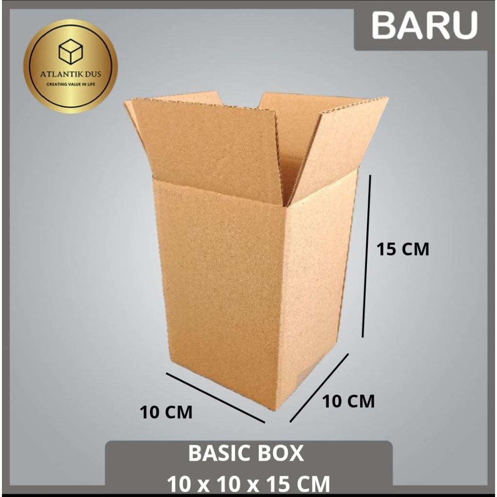 

KARDUS / KARTON BOX POLOS Uk. 10x10x15 CM