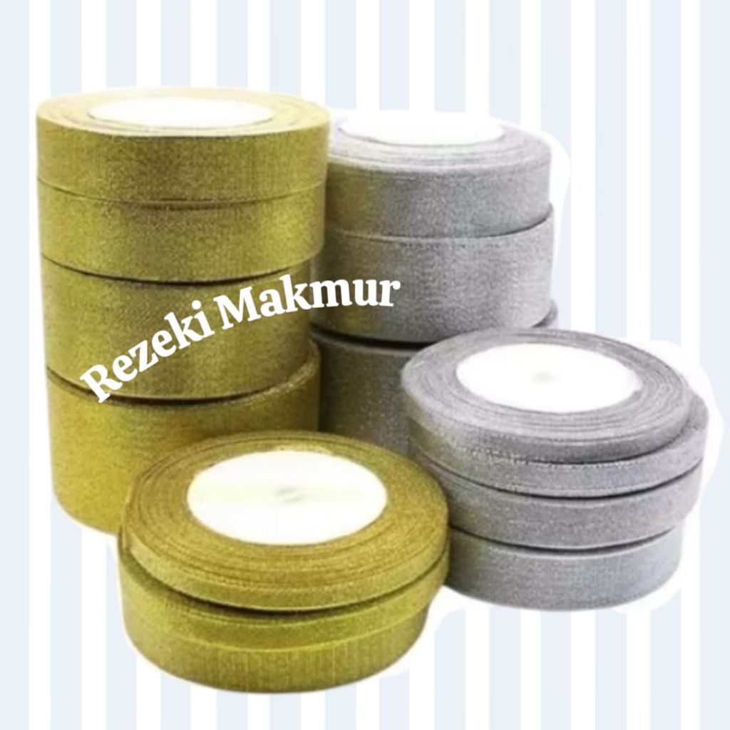 

Pita Satin Glitter Gold, Silver / 1 Roll
