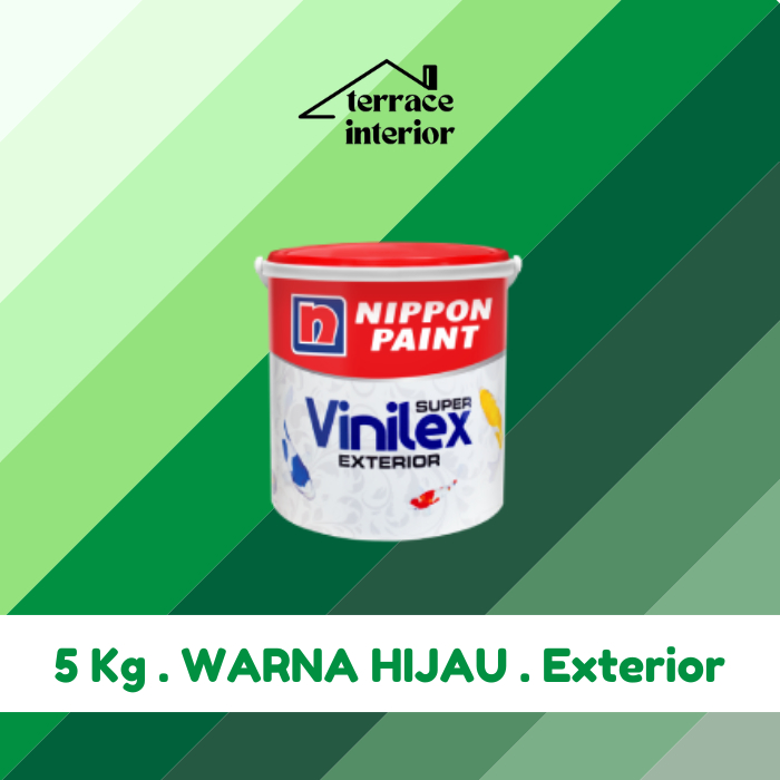 Cat Tembok Nippon Vinilex Exterior Hijau 5 Kg