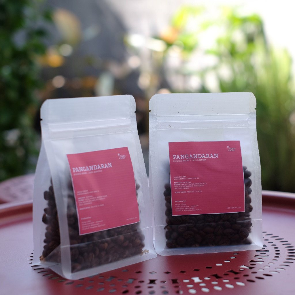 

Biji Kopi Bubuk Robusta Jawa Barat PANGANDARAN (100 gr) Single Origin Specialty Coffee Roasted Robusta Beans