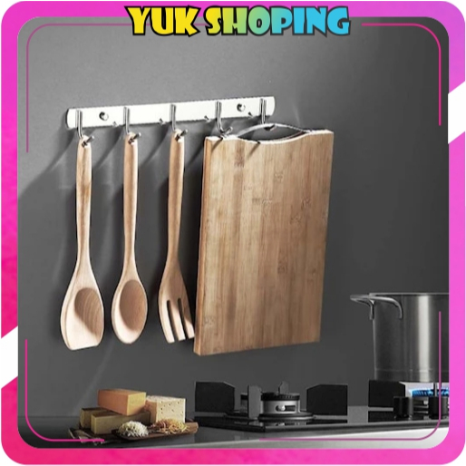 YUKSHOPING Kapstok Stainless Steel Anti Karat / Gantungan Baju Hook Kait Kamar Mandi R1294