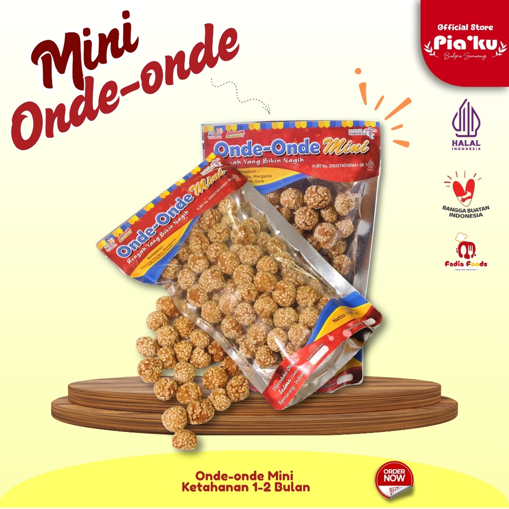 

Kue Ciput Wijen Onde-Onde Mini - Kemasan Ekonomis Berat 250 Gr