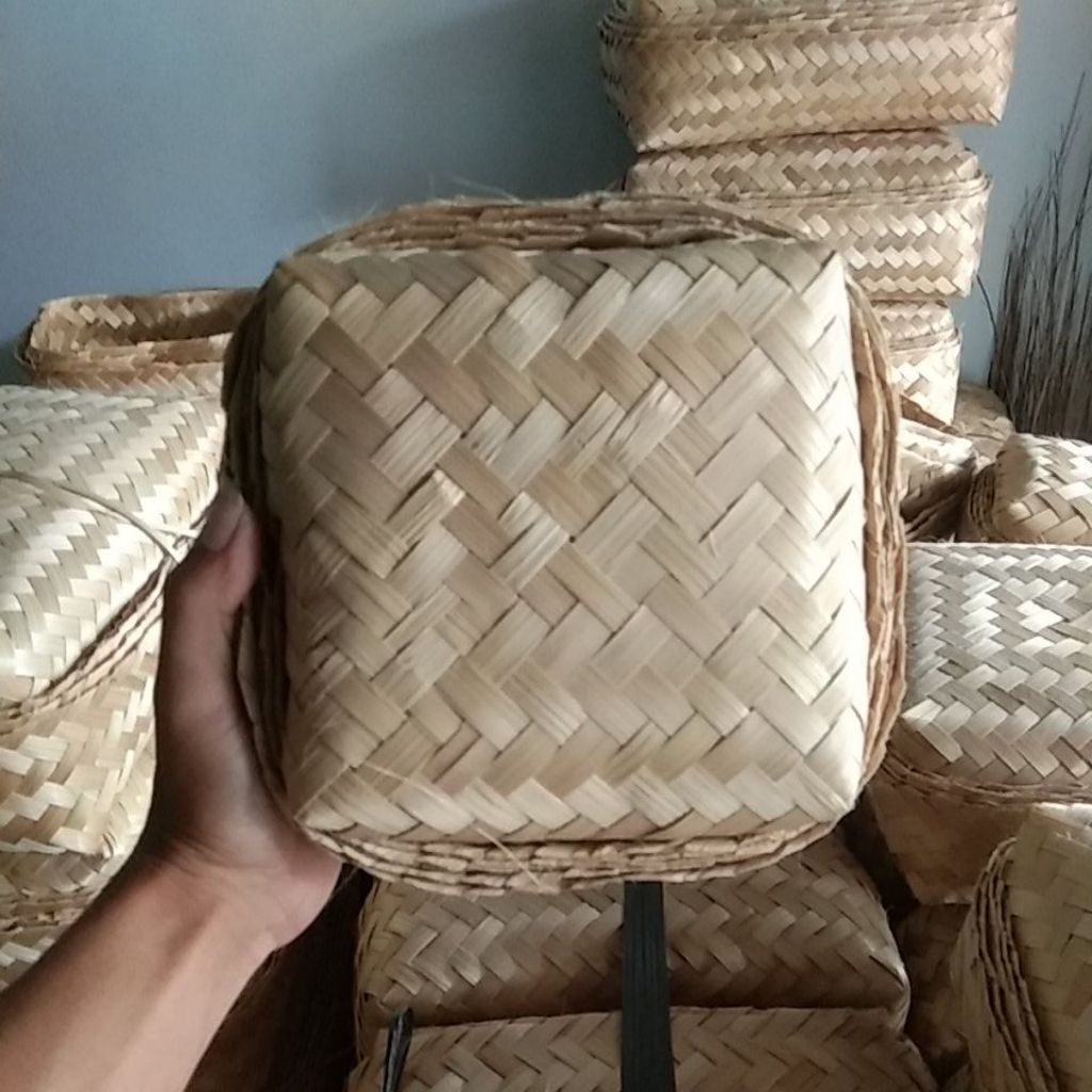 besek bambu 15x15 besek daging dll
