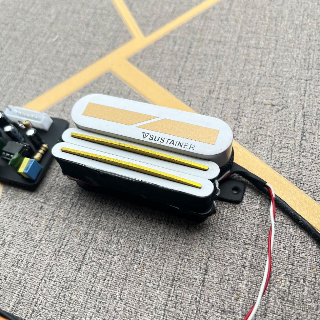 SUSTAINER MODEL SUSTAINIAC SPLIT MINIHUMBUCKER WHITE GOLD || SUSTAINER CUSTOM || SUSTAINER GUITAR