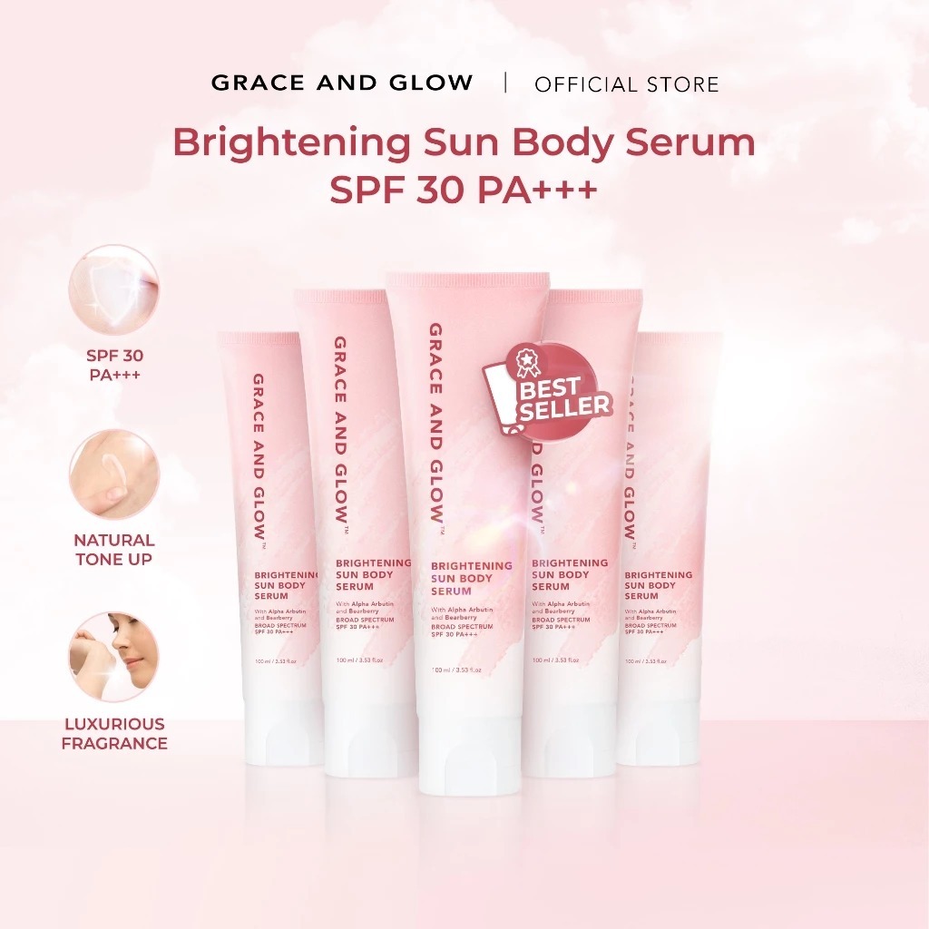 GRACE AND GLOW Brightening Sun Body Serum
