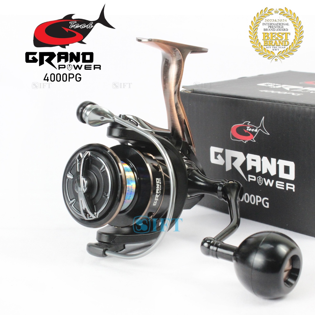 Reel G-TECH GRAND POWER SW 3000 sd 6000 PG | Power Handle SaltWater Metal Body | Sungai Pasiran Laut