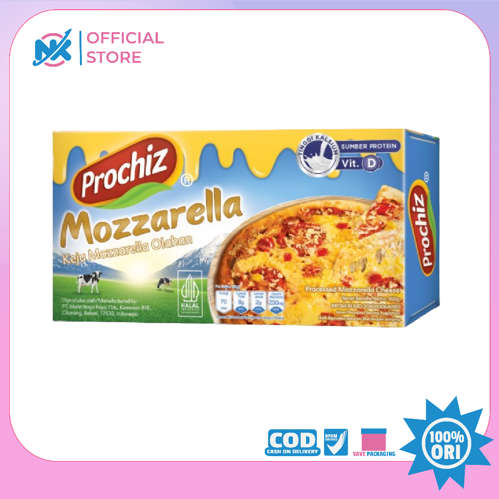 

PROCHIZ CHEESE MOZARELLA 160 GR - KEJU