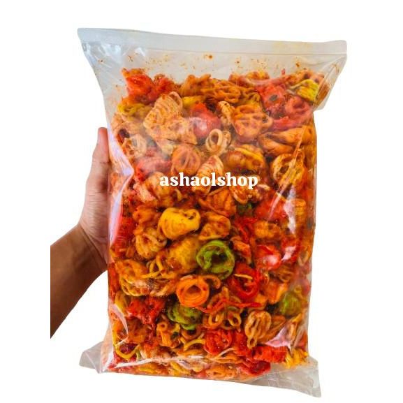 

kerupuk gelung 1kg pedas daun jeruk