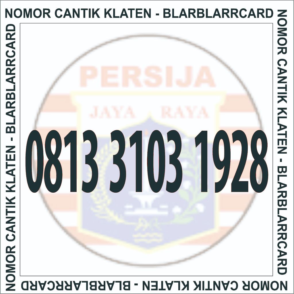 Kartu Nomer - Nomor Cantik Telkomsel Simpati serian Tahun Bola 1928 PERSIJA JAKARTA