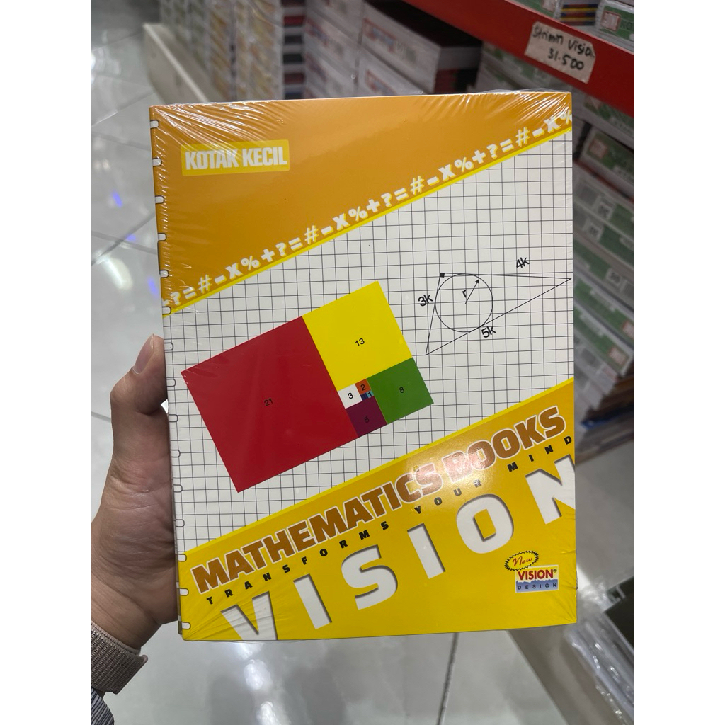 

BUKU KOTAK KECIL VISION ISI 38 LEMBAR/ BUKU SEKOLAH / BUKU TULIS 1 PACK ISI 10 BUKU