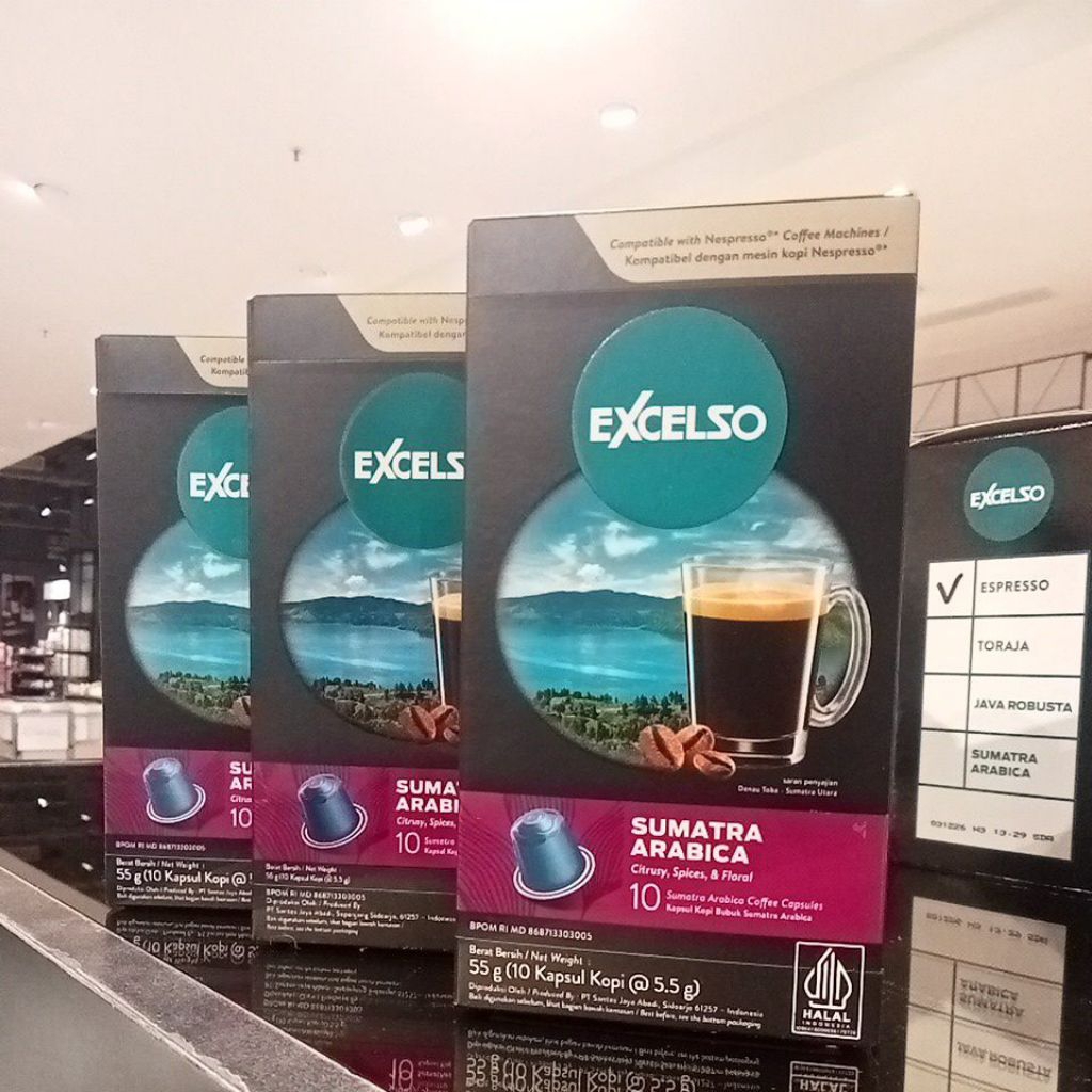 

EXCELSO KOPI KAPSUL || SUMATRA ARABICA ISI 10 KAPSUL 1 BOX