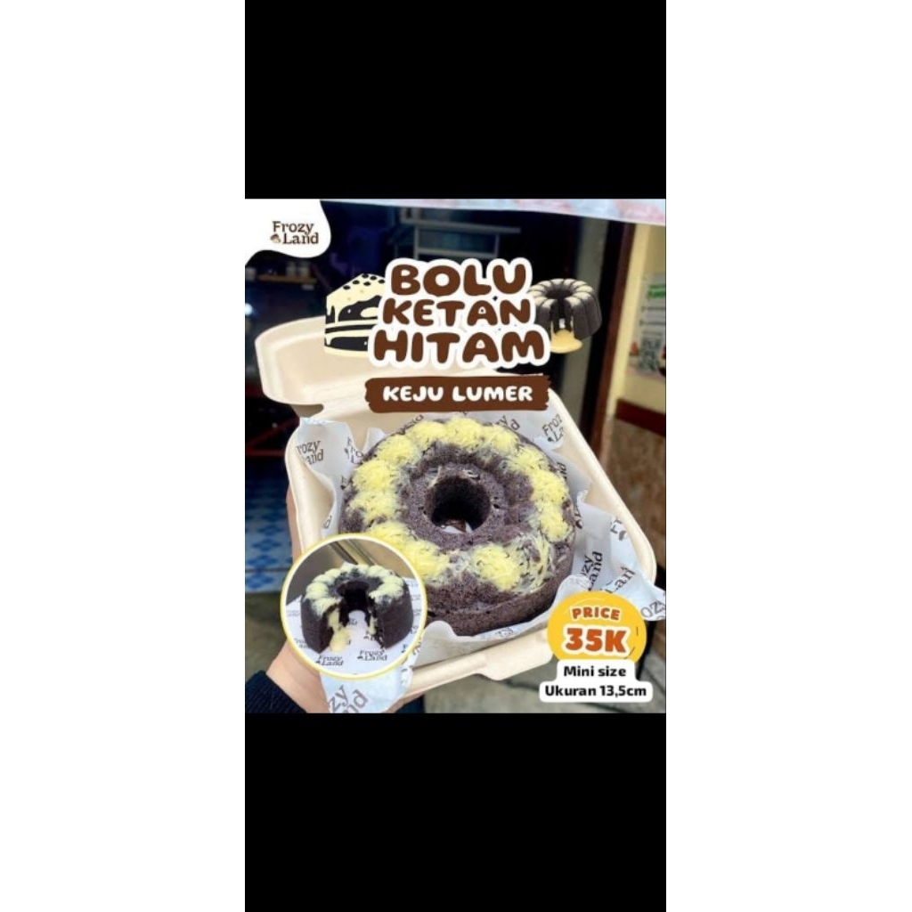 

Bolu Ketan Hitam Keju Lumer