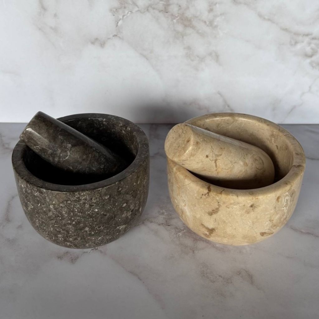 Lumpang Alu Marmer | Tumbukan | Marble Mortar and Pestle