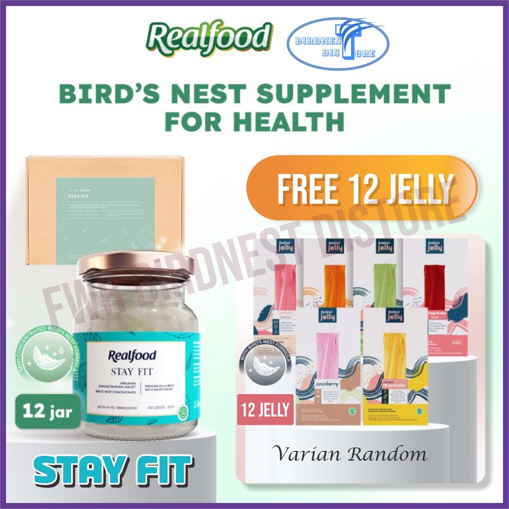 

Realfood Stay Fit 12 Jar (MInuman Sarang Burung Walet)