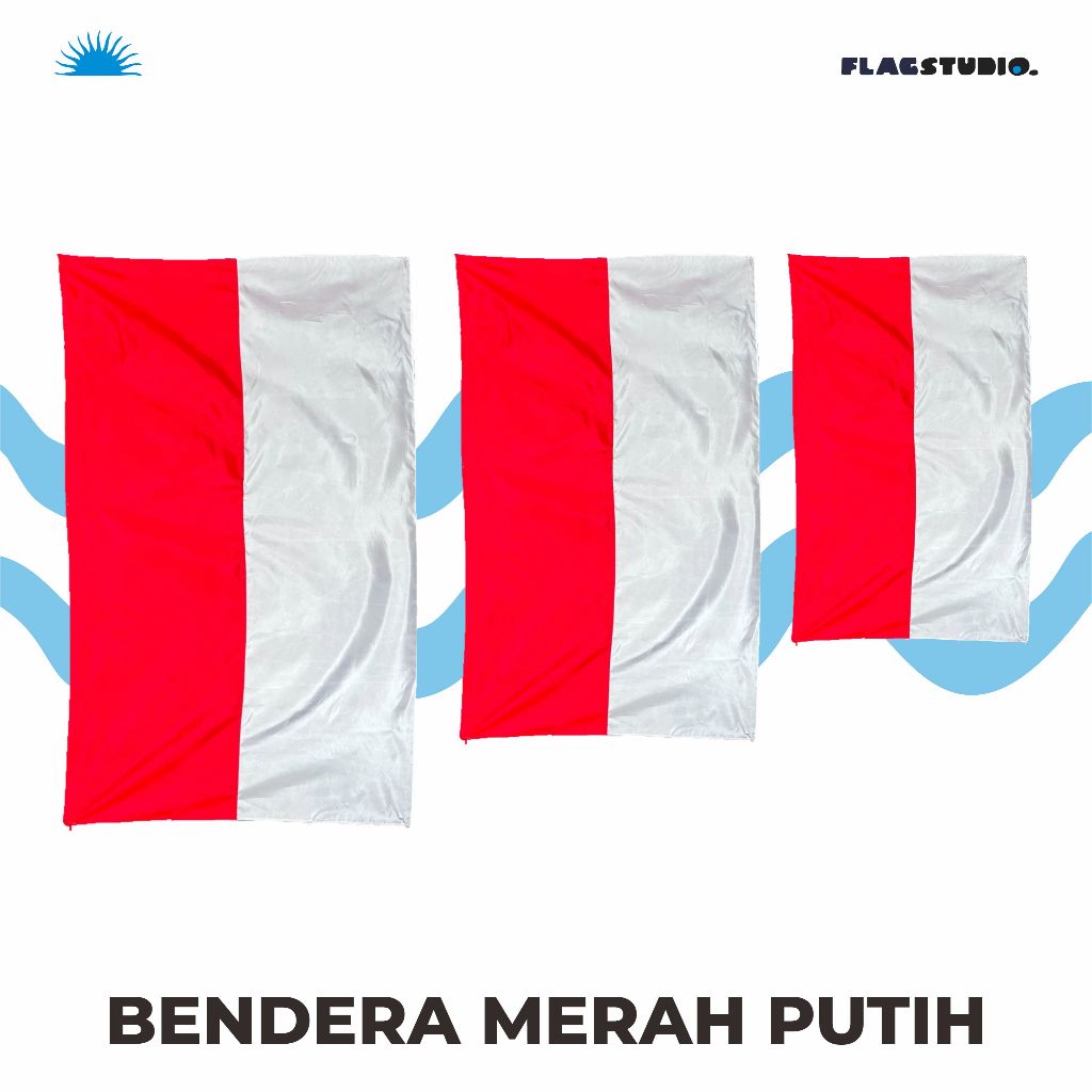 BENDERA MERAH PUTIH PREMIUM - KAIN PELES