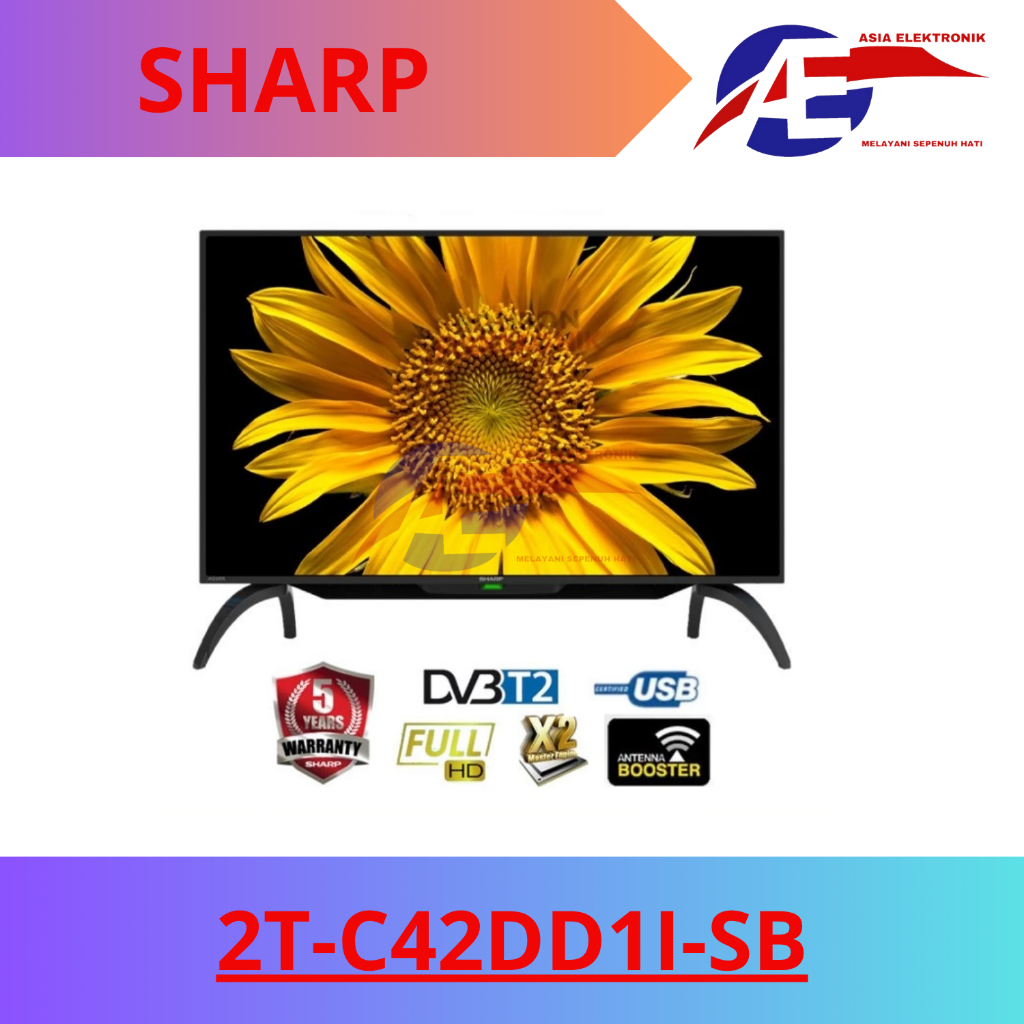 LED TV Sharp 2T-C42DD1i-SB | Digital TV 42 Inch
