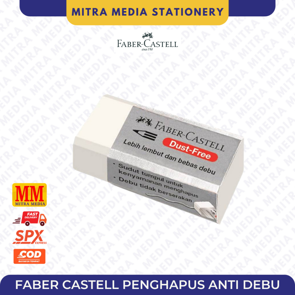 

(PCS) Penghapus Faber Castell Putih Kecil ANTI DEBU BEBAS DEBU KECIL