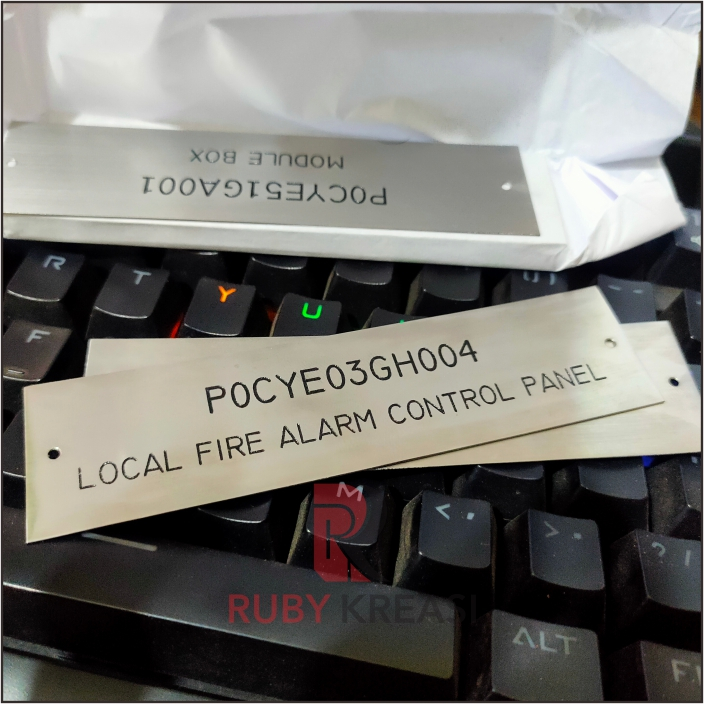 

label plat panel stainless