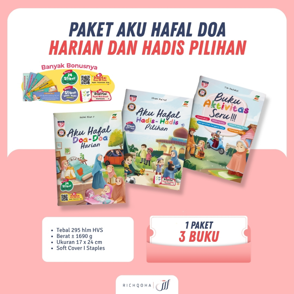 Buku Paket Aku Hafal Doa Sehari hari doa doa harian dan hadis anak lengkap Ziyadbooks Official
