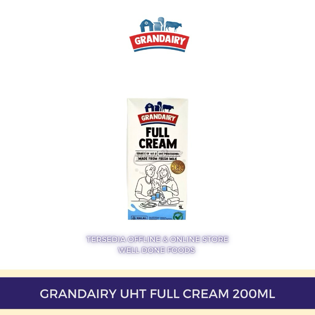 

Grandairy UHT Full Cream 200ml