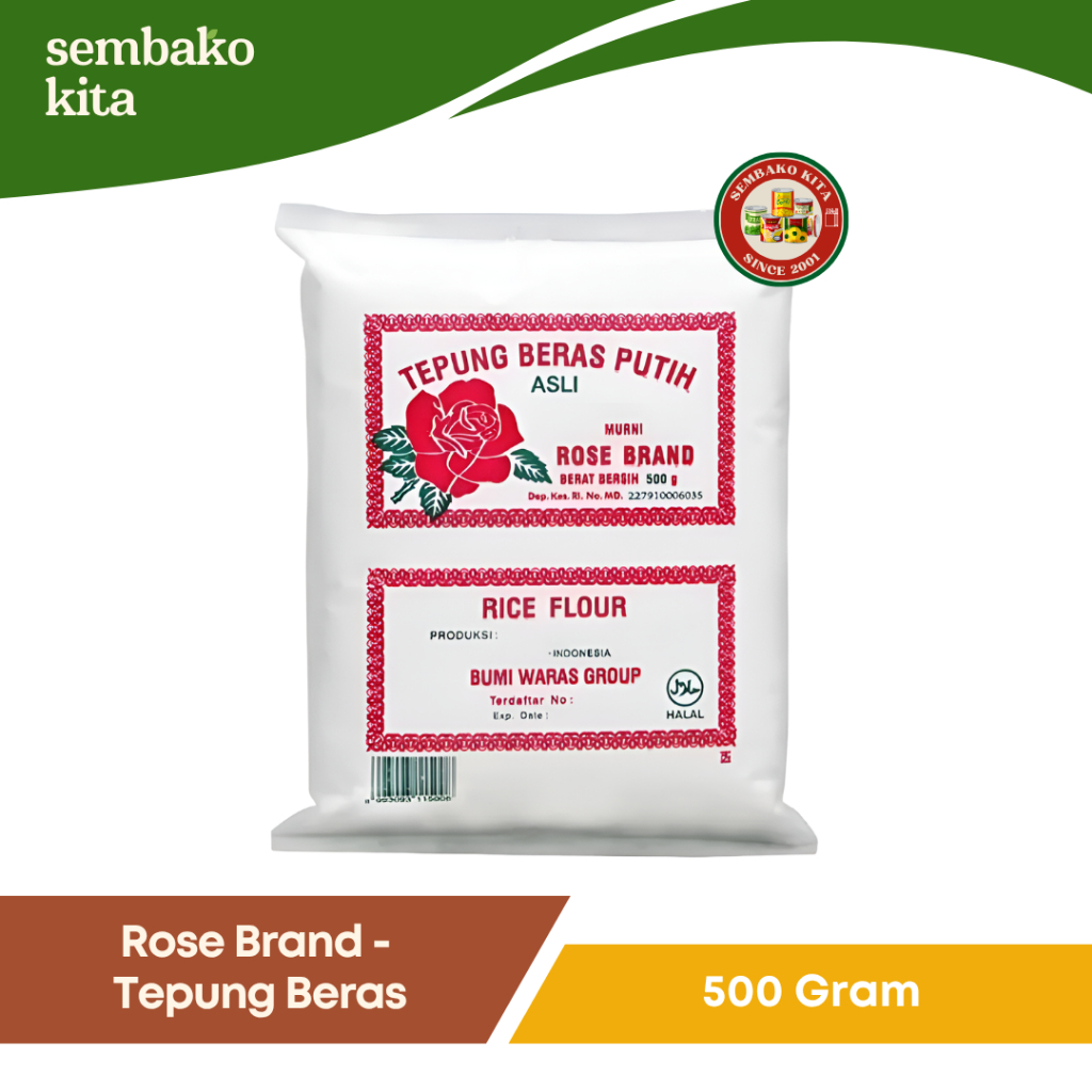 

Rose Brand - Tepung Beras Putih 500 gr