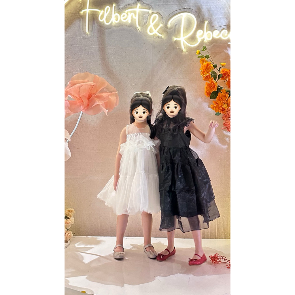 dress pesta anak perempuan Wednesday