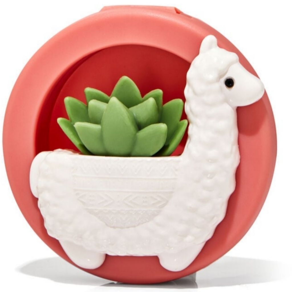 BBW LLAMA SUCCULENT VISOR CLIP SCENTPORTABLE CAR FRAGRANCE HOLDER
