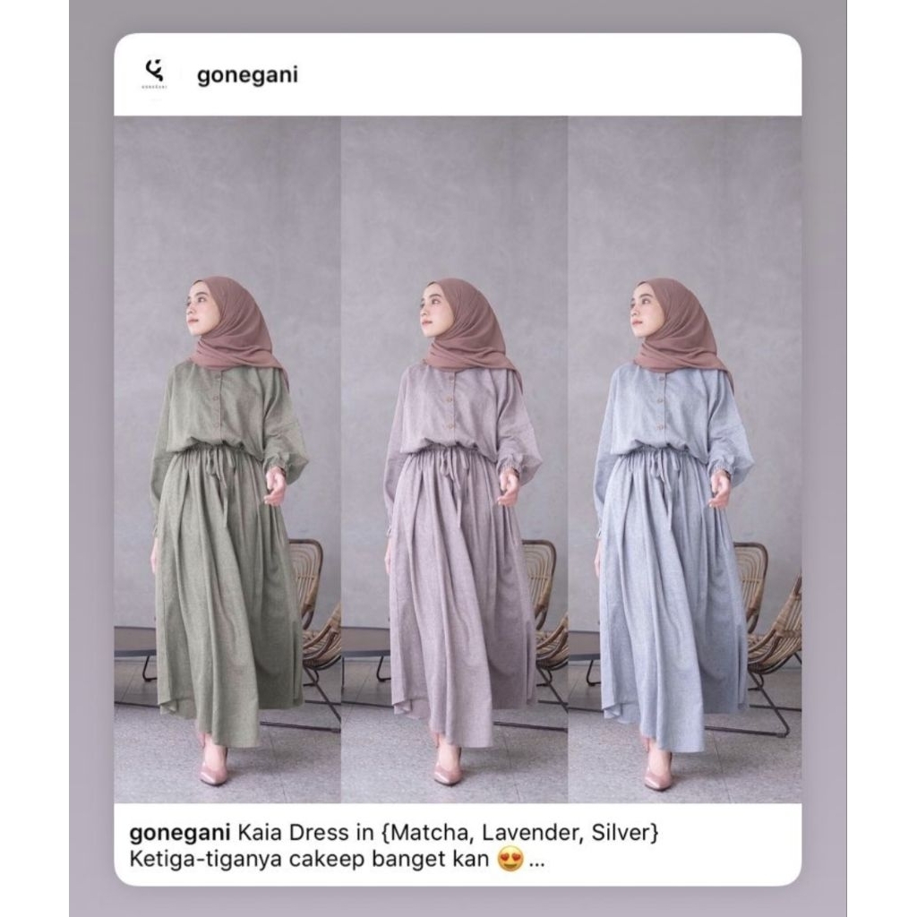 Kaia dress by Gonegani [Preloved]