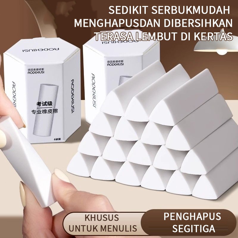

alat tulis Penghapus sekolah triangular Sekolah Bersih Eraser ​Terlaris Bersih Murah Ujian