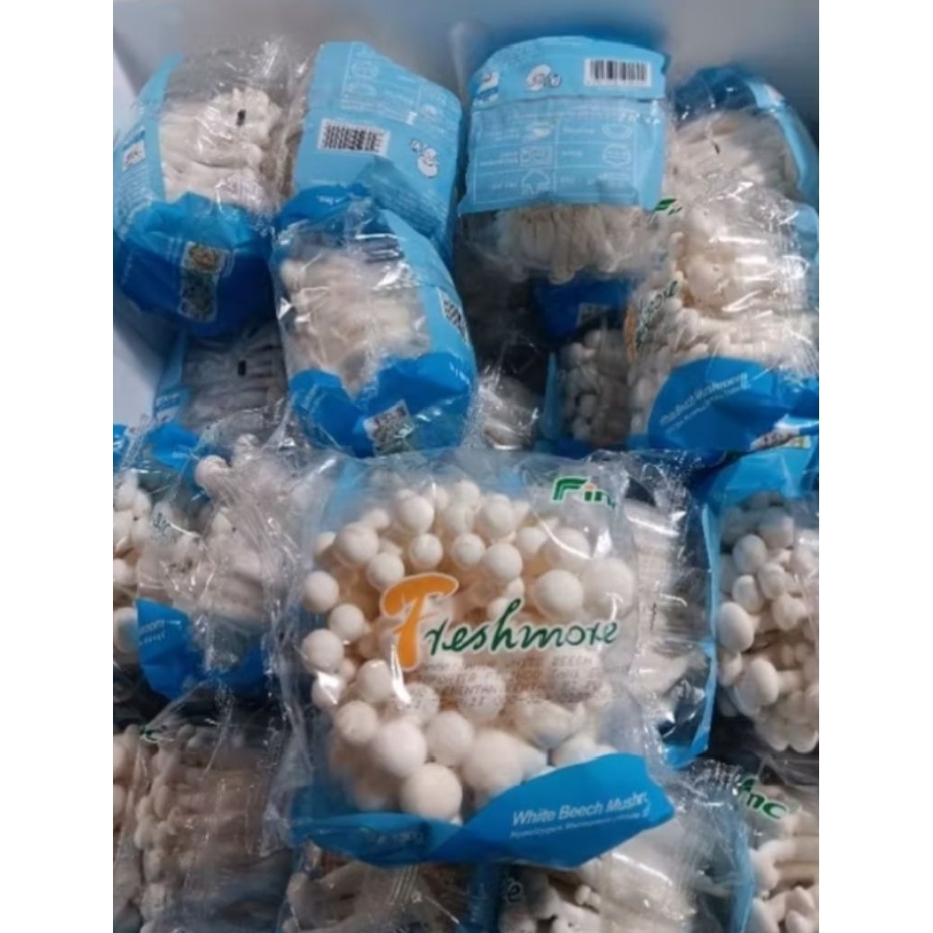 

jamur shimeji putih 1pack berat 130gr