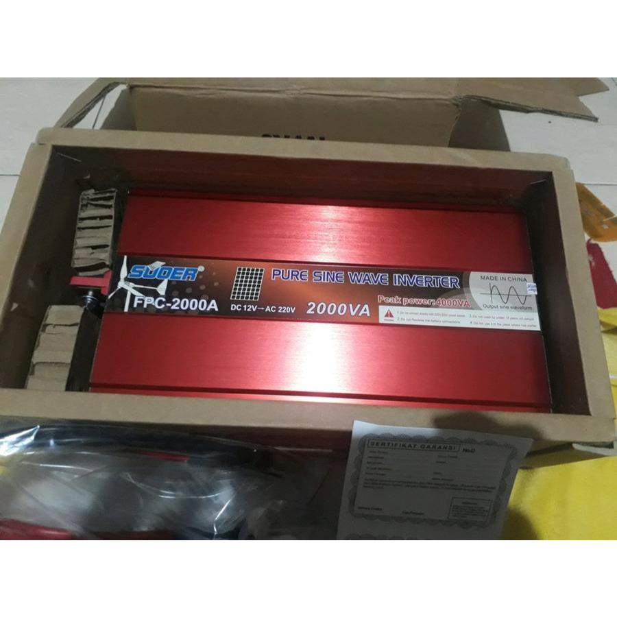 SOLAR Inverter Pure Sine PSW 2000 watt Suoer FPC 2000 ORIGINAL TERBAIK