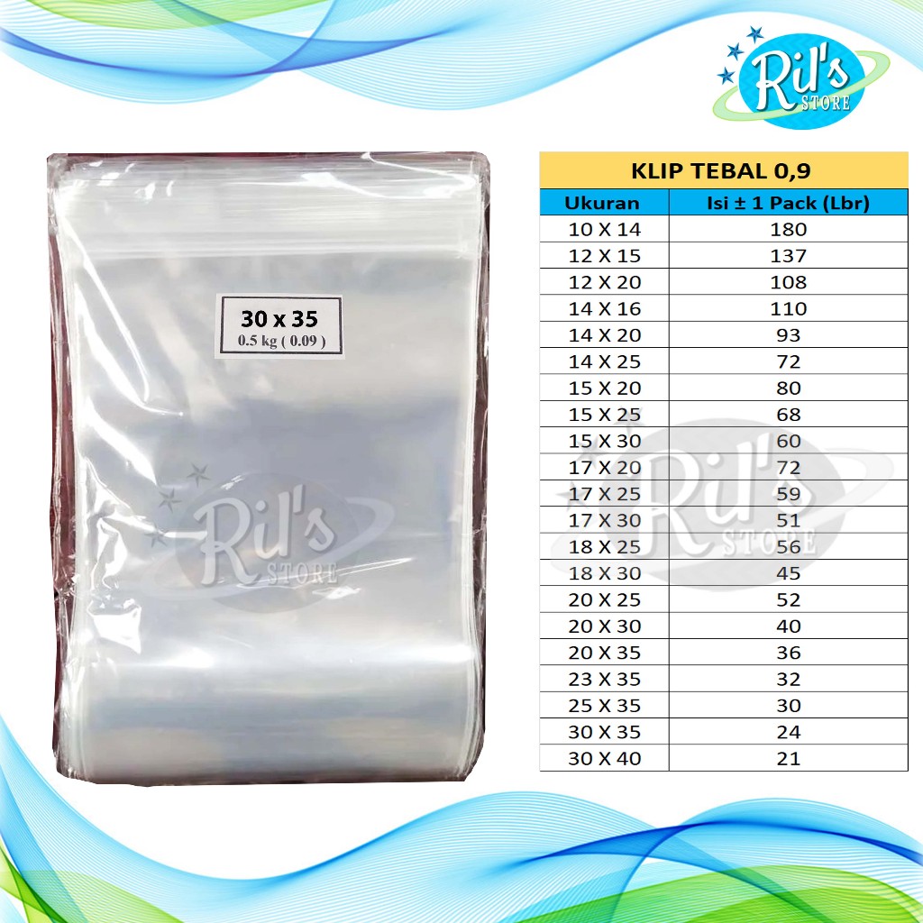 KLIP TEBAL 30x35 cm / PP KAKU BENING / 90 micron / 30 x 35 cm / Snack / Kripik / ZIPLOCK TEBAL BENIN