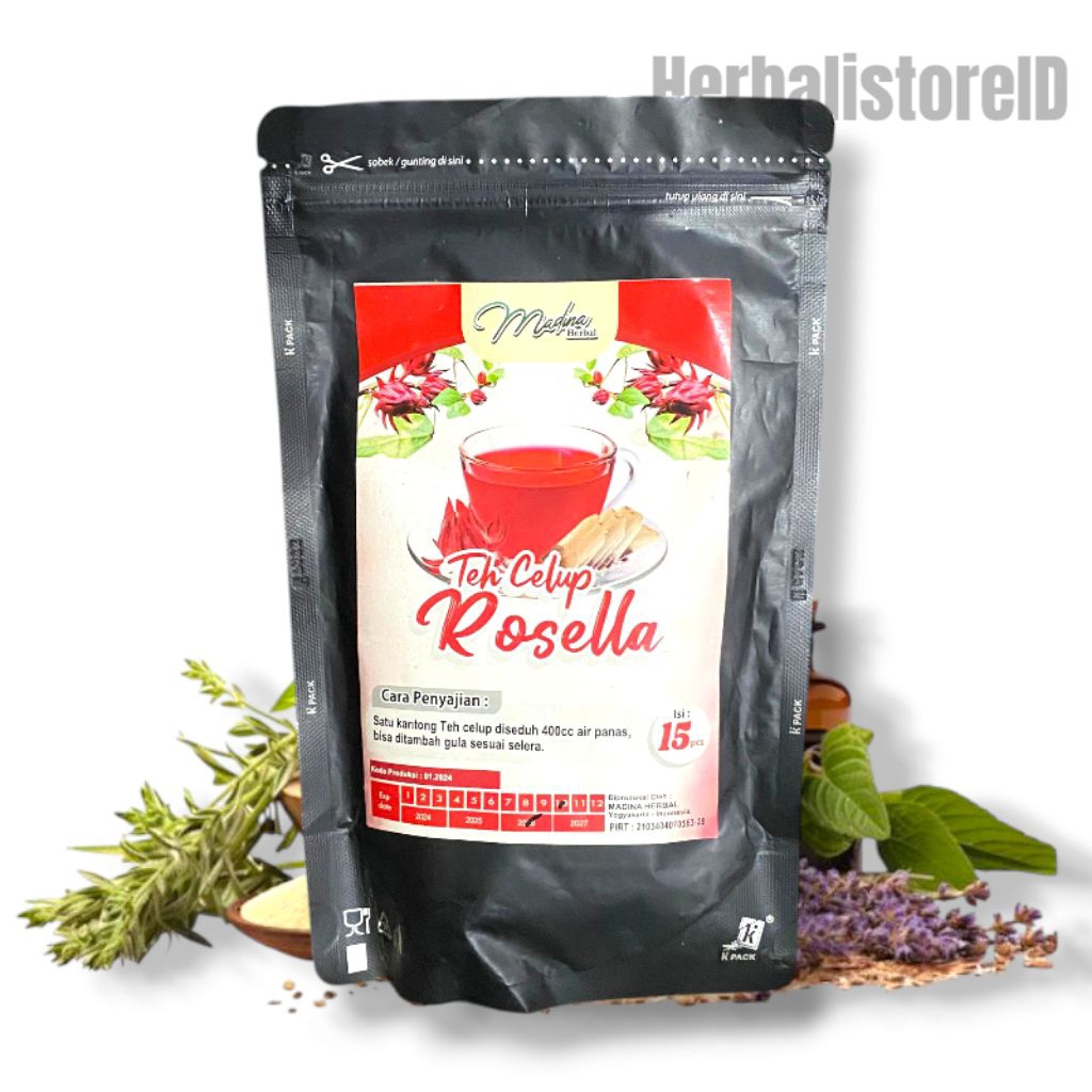 

Teh Celup Bunga Rosella Isi 15 Sachet Teh celup Bunga rosella Herbal