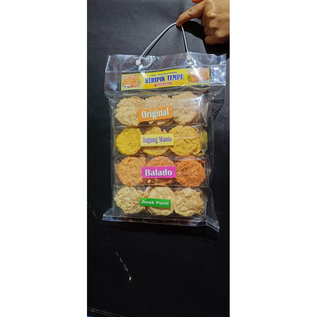 

[PAKET HAJATAN Isi 4] Keripik Tempe | Oleh-Oleh Khas Malang