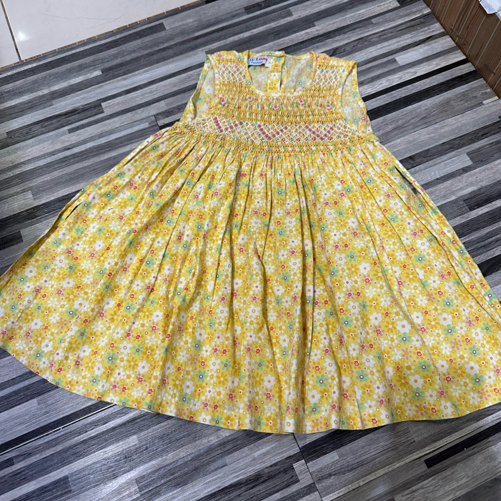 Smocked Dress Vintage Dress Anak Perempuan Size 2 Tahun | Like New