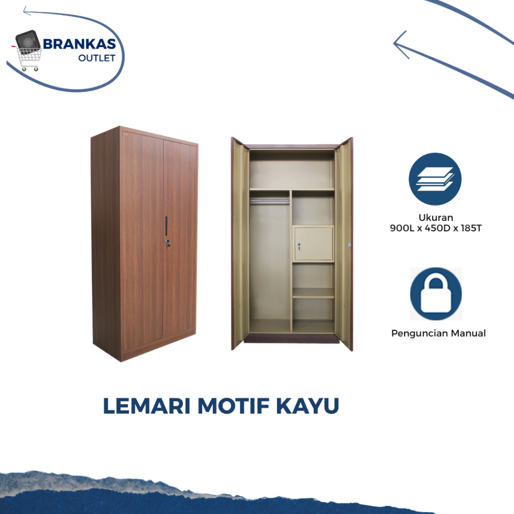 Lemari Baju Lemari Besi Kabinet Lemari Besi Lemari Motif Kayu
