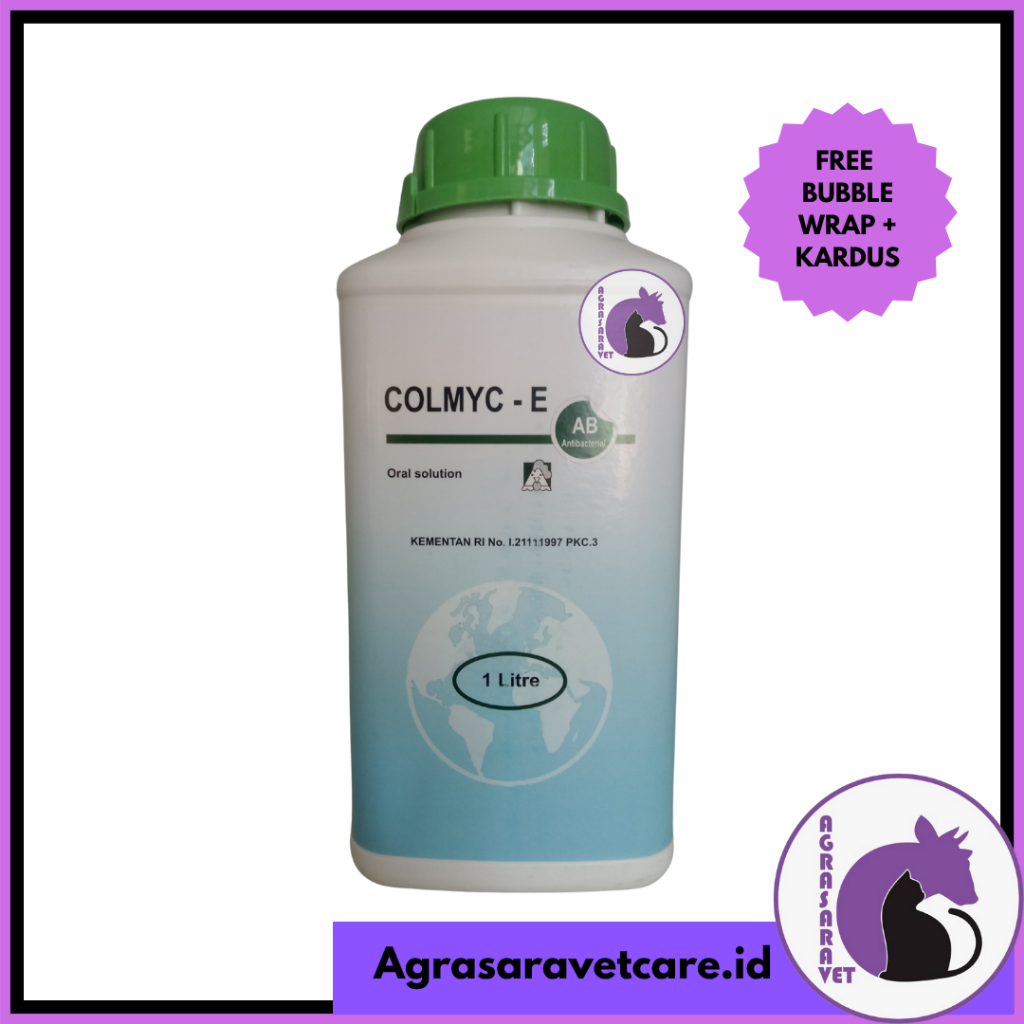 COLMYC E 1 LITER (ENROFLOXACIN 10% ORAL) OBAT AYAM SPECTRUM LUAS