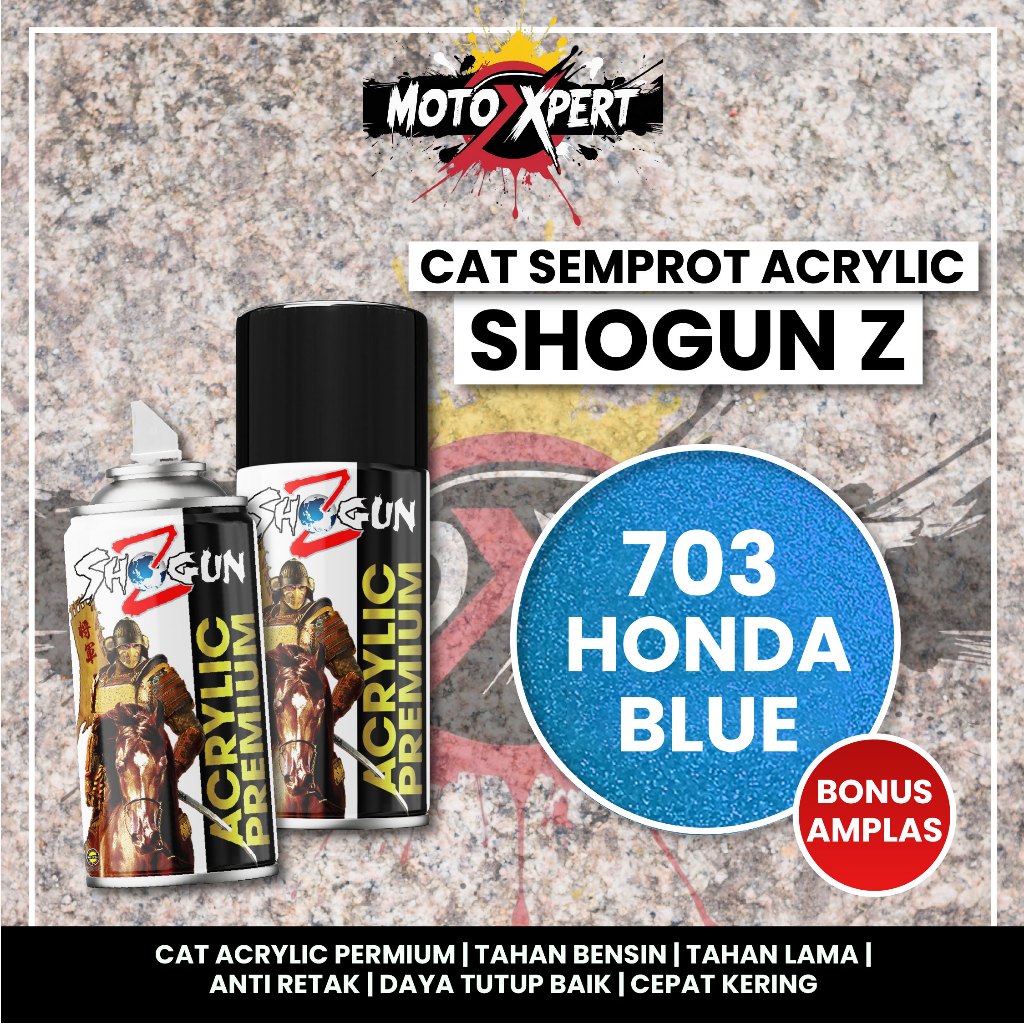 Cat Semprot Acrylic Premium Shogun Z Honda Blue 703 300 cc - Biru Muda Langit Pilox Pylox Pilok