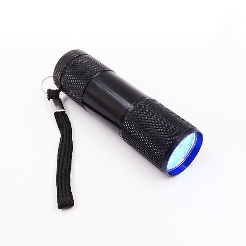 

9W UV Resin Curing Lamp Light 9 LED 395nm UV Blacklight Flashlights Jewelry Tool