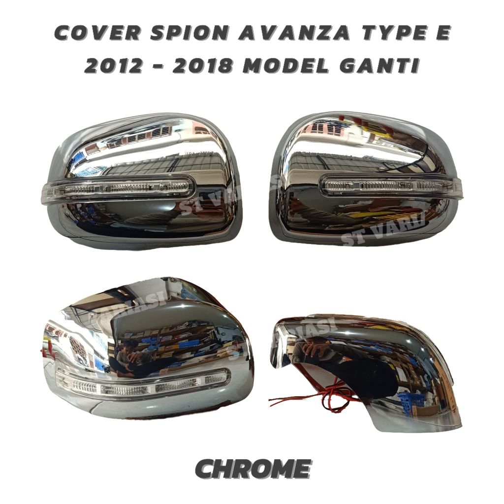Cover Spion All New Avanza Type E 2012 2013 2014 2015 2016 2017 2018 Lampu LED Model Ganti Chrome