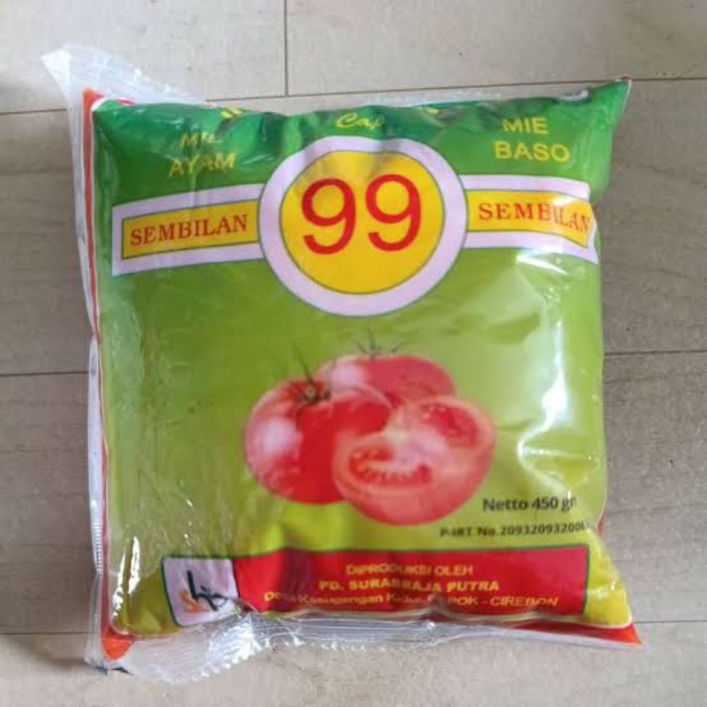 

Saus bantal Tomat dan Sambal cap 99