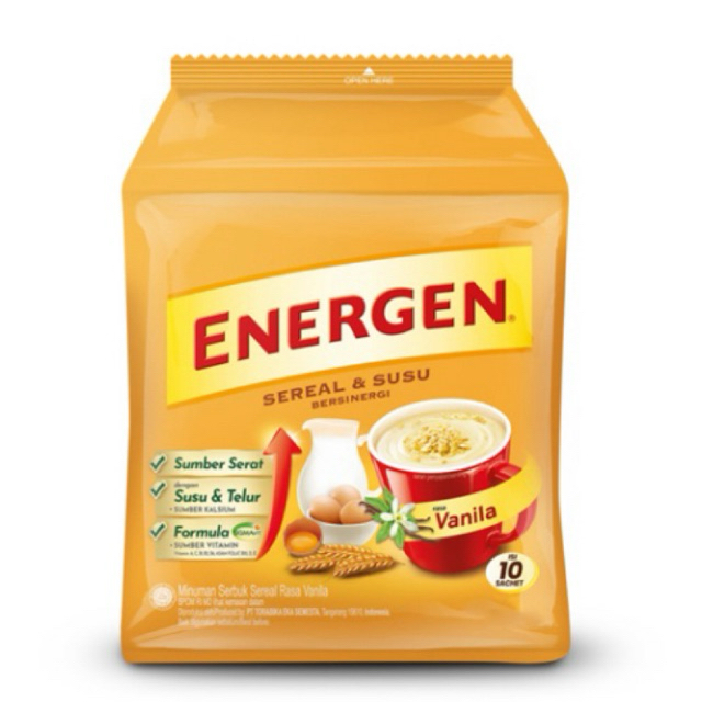 

Energen Minuman Sereal Vanilla 10 x 29gr