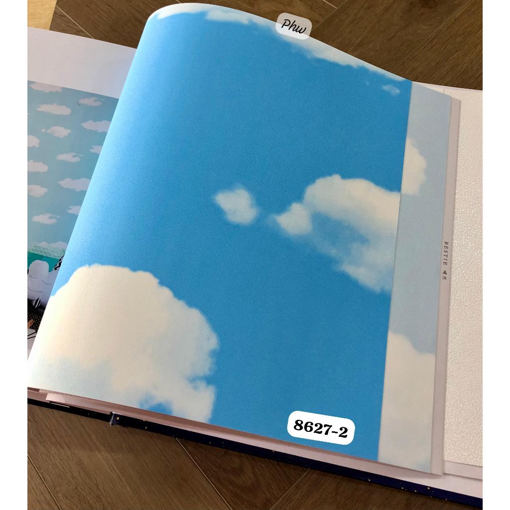 WALLPAPER DINDING 3D AWAN BIRU PLAFON BESTIE