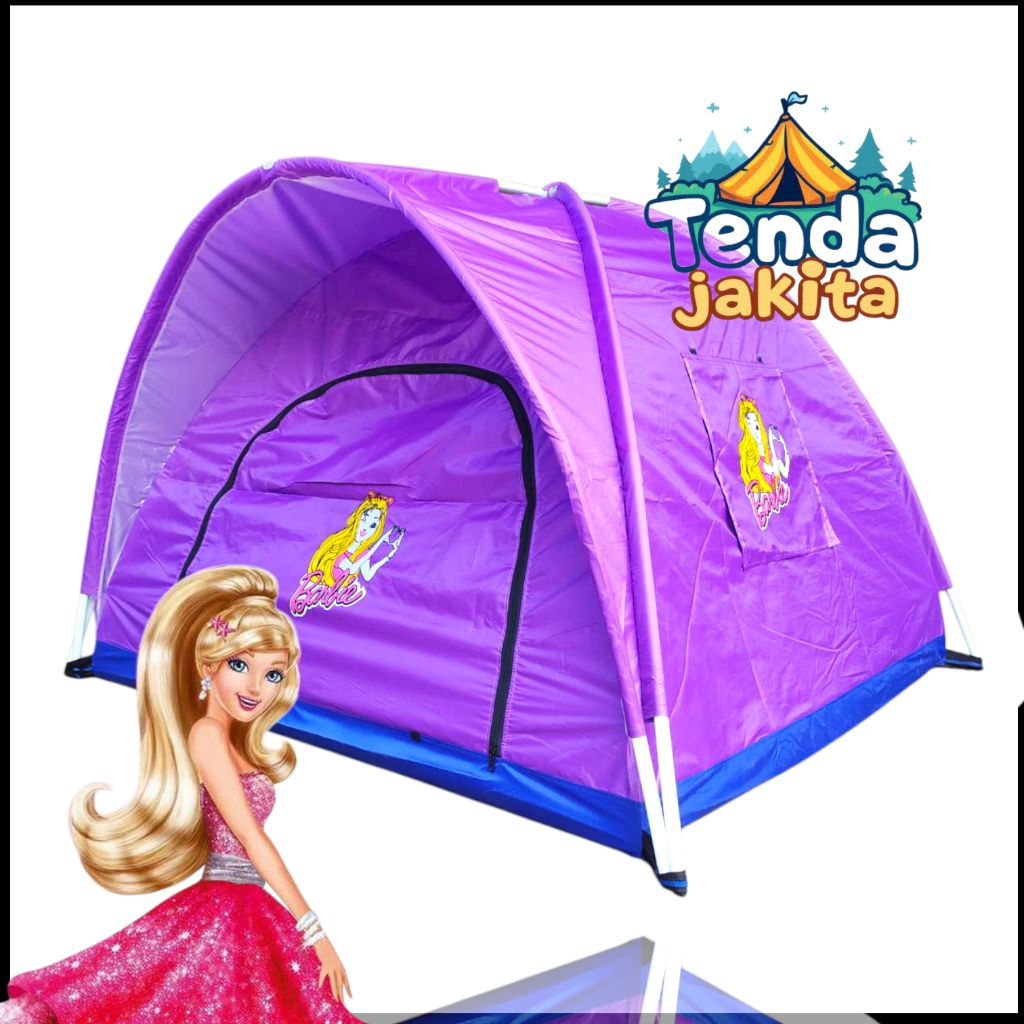 best sale tenda anak tenda mainan seru mainan rumah-rumahan tenda karakter barbie, tayo,