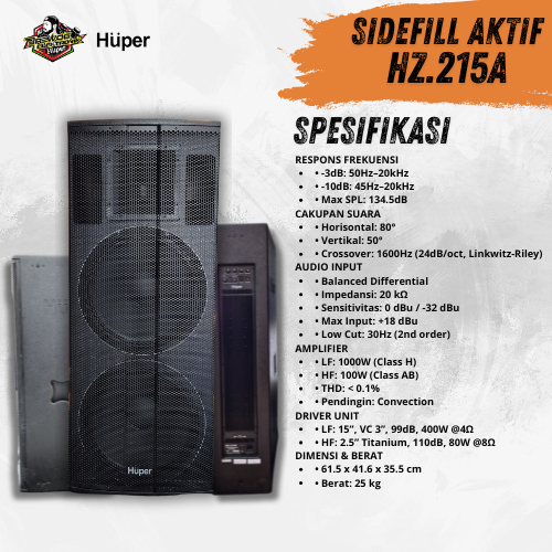 HZ215A SIDEFILL AKTIF HUPER
