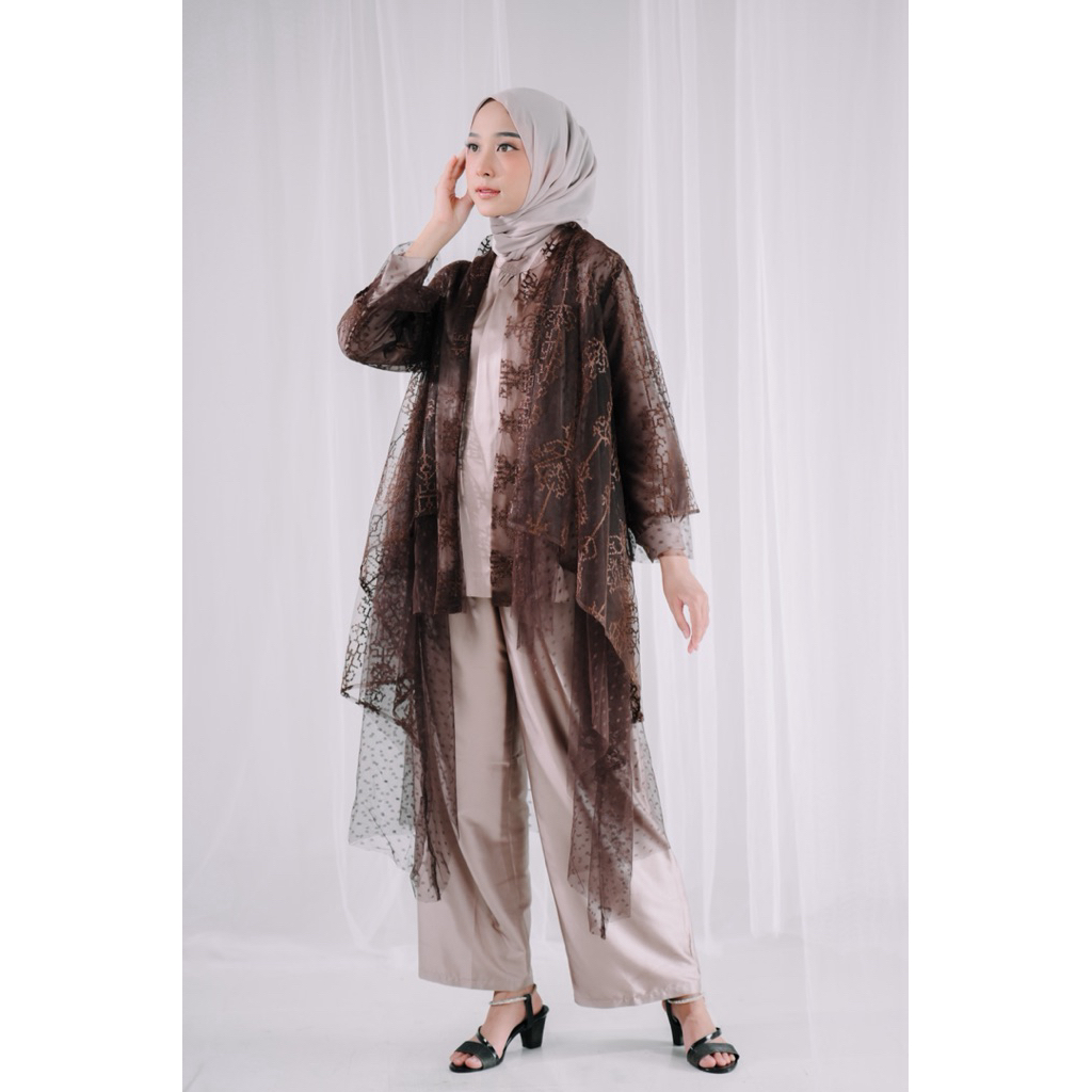SASHEENA Ruya Outer || Atasan Brokat || Tunic || Tunik || Kebaya ||  Atasan Buat Kondangan