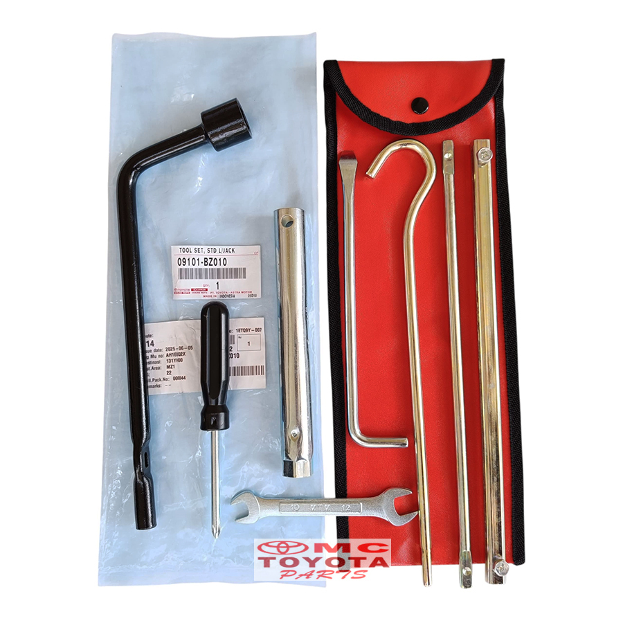 Tool Kit Set Avanza Xenia Rush Terios Innova Original 09101-BZ010 Toolkit Tool Set Kunci Ban Serep T