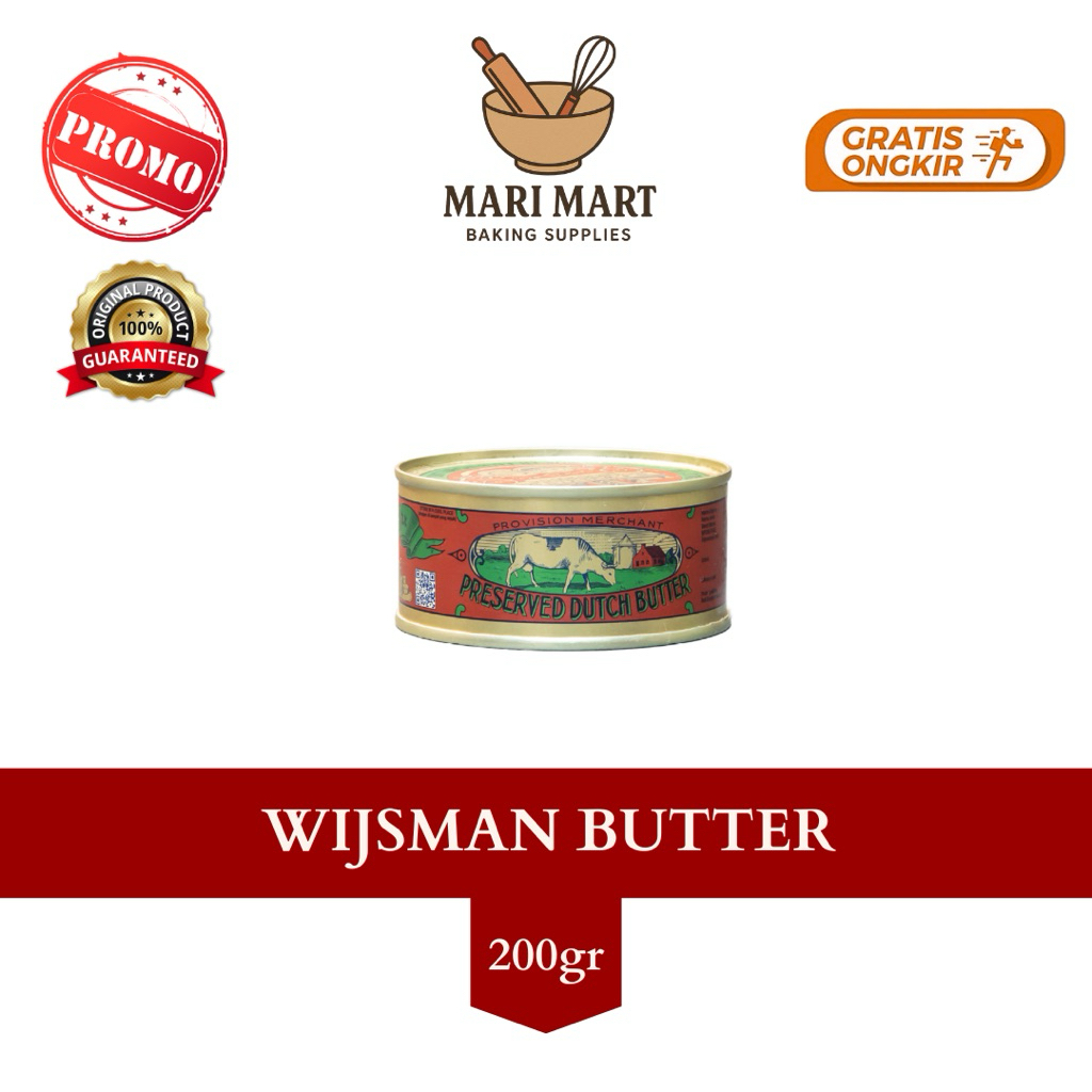 

Wijsman Butter Mentega Wisman Wysman 200gr