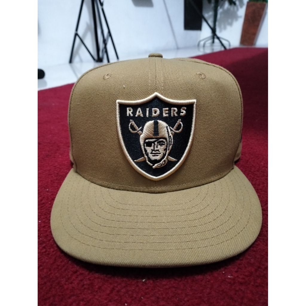 Topi Snapback New Era 9FIFTY Raiders Coklat Khaki Original NFL / Topi Baseball Vintage