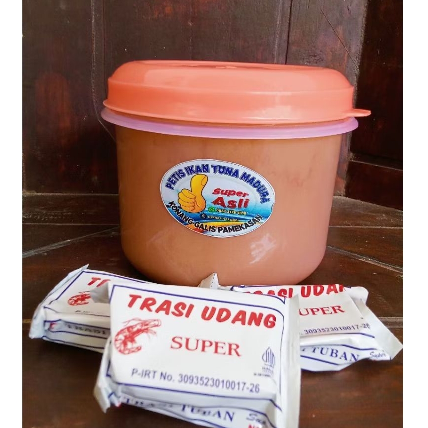 

PETIS IKAN TUNA SUPER MADURA (1KG TOPLES TEBAL BONUS 1PCS TERASI)